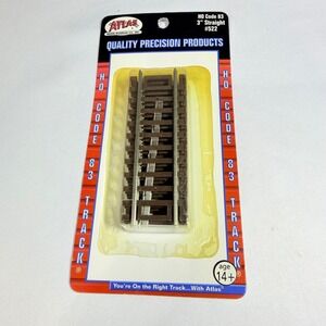 Atlas HO Scale Code 83 3 Inch Straight Track 4 Pieces 522 New Nickel Silver Rail